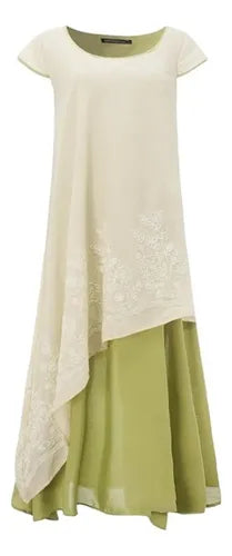 Vestido Bohemia Amplio Largo Vd 51