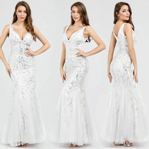 Vestido De Novia Sirena Lentejuelas Ne 143