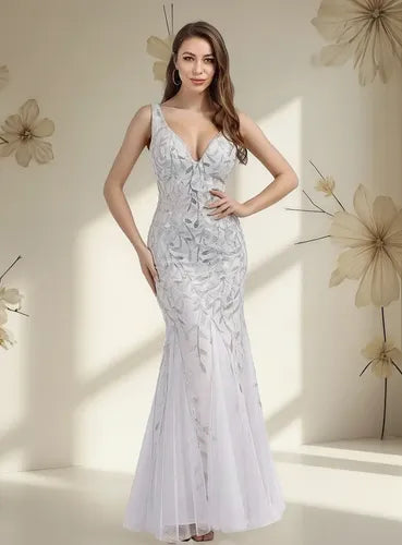 Vestido De Novia Sirena Lentejuelas Ne 143