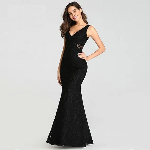Vestido De Fiesta Largo Encaje Ep 155
