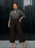 Entero Jumpsuit Mono Estampado Fiesta Vg 120 Negro L