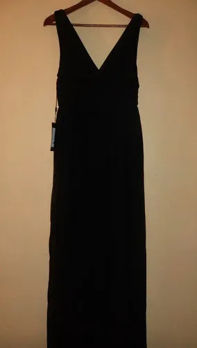 Vestido Fiesta Gasa Escote V Graduación Matrimonio Ep 07