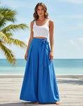 Pantalón Delpilar Mujer Pierna Ancha Cintura Alta Pt 06