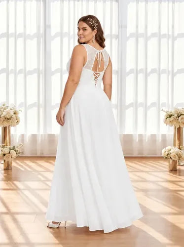 Vestido de novia princesa corset talla grande