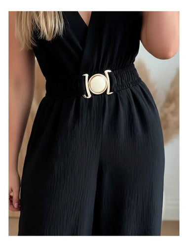 Entero Jumpsuit Mono Fiesta Con Cinturón El 225