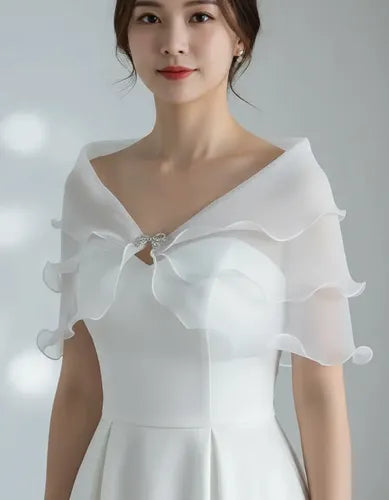 Bolero Novia Tapado Chal Cazadora Boda Bb 14