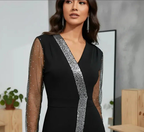 Jumpsuit con lentejuelas de fiesta · EL 212 - vista 29