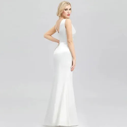Vestido De Fiesta Novia Largo Ne 12 Blanco 10