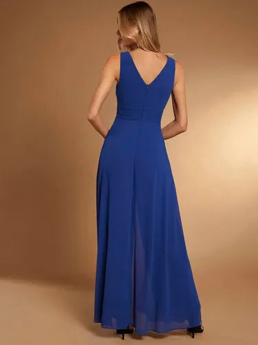 Entero Jumpsuit Mono Escote V Pierna Ancha El 152
