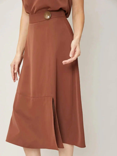 Vestido Elegante Conjunto 2 Piezas Blusa Falda Va 487