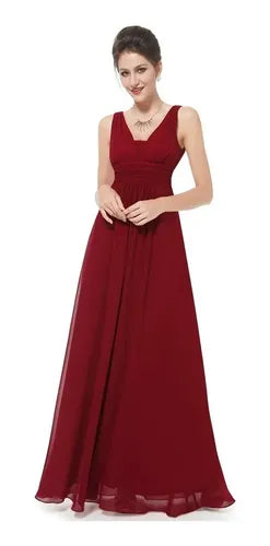 Vestido Fiesta Largo Gasa Varios Colores Ep 46