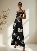 Entero Jumpsuit Enterito Mono Estampado Pierna Ancha El 77 Azul M