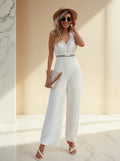 Entero Jumpsuit Mono Fiesta Novia Forrado  El 114 Blanco Xs