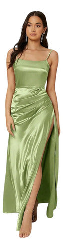 Vestido Largo Mujer Fiesta Graduación Espalda Va 612