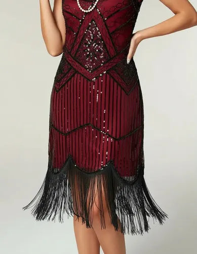Vestido Fiesta Baile Retro Años 20 Charlestón Gatsby Va 615