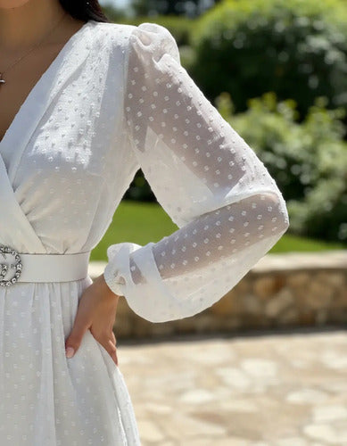 Vestido Fiesta Graduación Transparencia Sin Cinturón Va 464