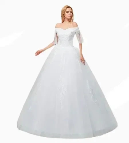 Vestido De Novia Marfil Ivory Princesa Nf 03
