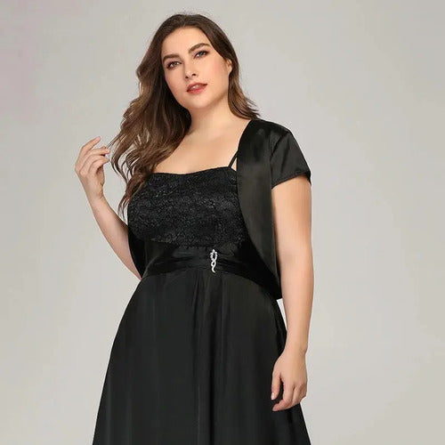Vestido Fiesta Largo Con Bolero Talla Grande Ep 175