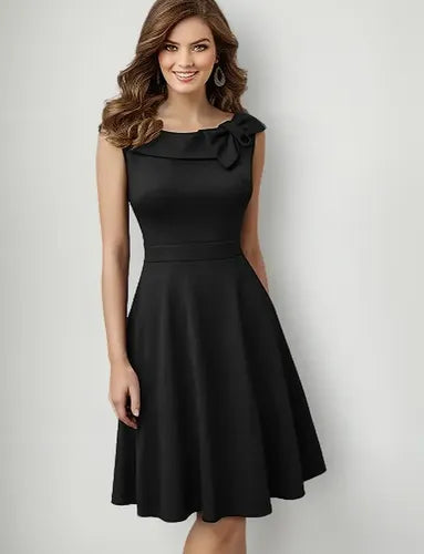 Vestido Cóctel Formal Acampanado Swing Va 485