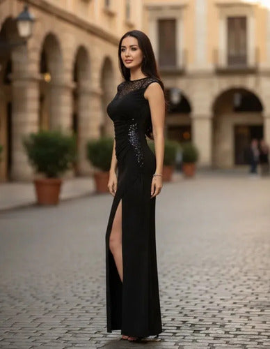 Vestido Mujer Largo Ajustado  Va 132