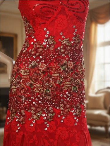 Vestido Fiestas Graduación Cóctel Ep 42 Rojo 10