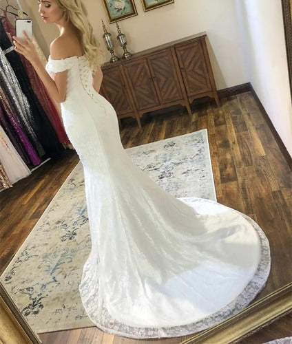 Vestido Novia Marfil Sirena Corset Delpilar Np 06