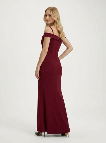 Vestido largo corte sirena para graduación