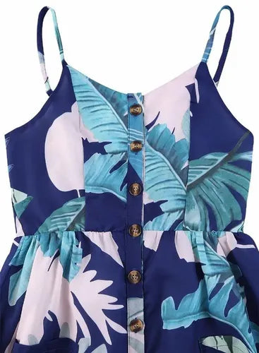 Vestido Bohemia Estampado Floral  Sexy Bolsillos Vd 84