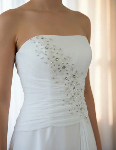 Vestido De Novia Strapless Corset Nm 01