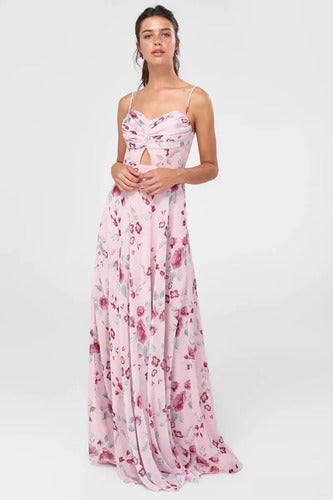 Vestido De Fiesta Largo Td 18 Rosa 38