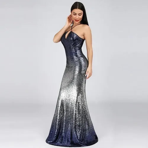 Vestidos Fiesta Gala Lentejuelas Ep 181 Azul 8