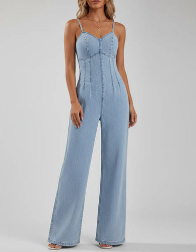 Entero Jumpsuit Mono Mezclilla Jeans Denim El 237