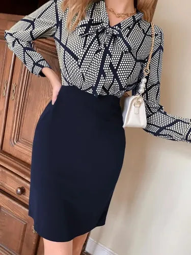 Vestido Ajustado Lunares Coctel Oficina Va 530