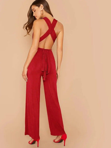 Entero Jumpsuit Mono Negro Fiesta Multi Manera Uso El 53