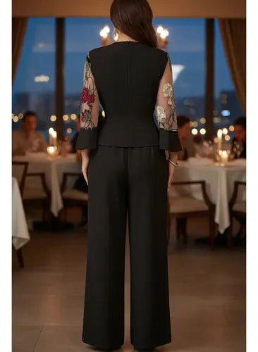 Traje Mujer Conjunto Blusa Pantalón Entero  Hq 25