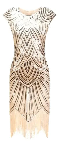 Vestido De Baile Retro Gatsby, Años 20 Charleston  Va 617