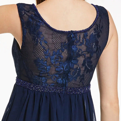 Vestido Fiesta Largo Escotado Transparencia Ep 226