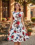 Vestido Vintage Pin Up, Swing Y Años 50, Rockabilly Va 193 Blanco S