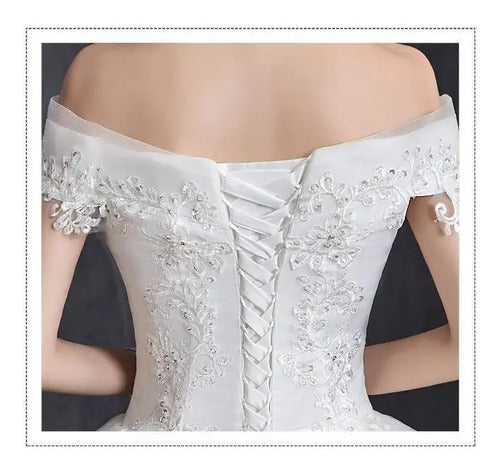 Vestido Novia Marfil Ivory Princesa Corset Nf 11