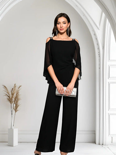 Entero Jumpsuit Mono Fiesta El 228 Negro S