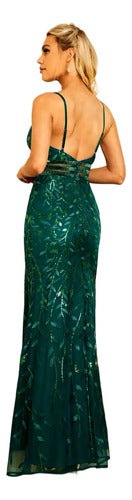 Vestido Fiesta Largo Mujer Ep 238 Verde L