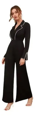 Entero Jumpsuit Mono Negro Fiesta  El 66 Negro M