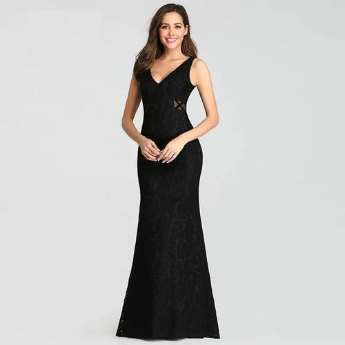 Vestido De Fiesta Largo Encaje Ep 155
