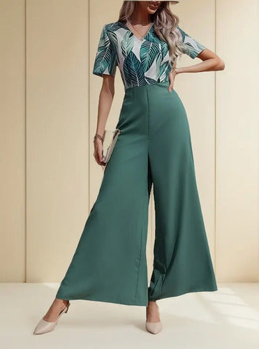 Entero Jumpsuit Enterito Mono Estampado Pierna Ancha El 174