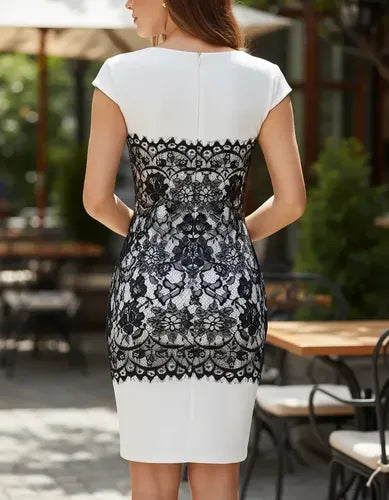 Vestido Mujer Corto Ajustado Bodycon Sexy Va 23 Blanco L