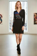 Vestido Negro Manga Larga Td 26 Negro 38