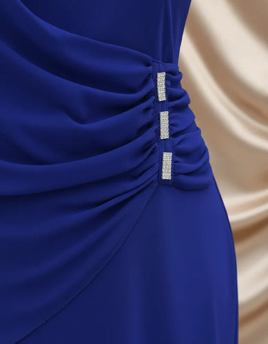 Vestido Talla Grande Fiesta Manga Capa Vg 43