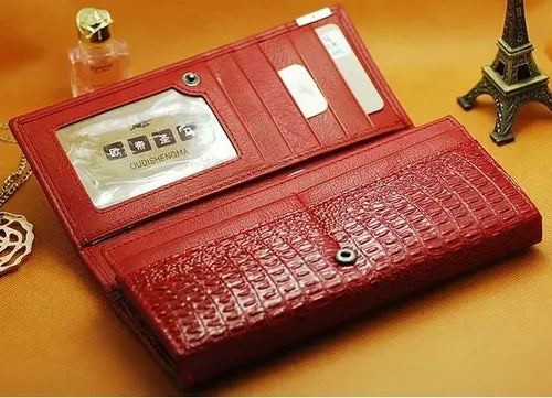 Billetera De Cuero Excelente Calidad Modelo Cocodrilo