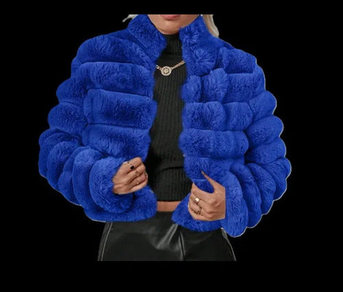 Elegante  Chaqueta Capa Bolero Piel Fiesta Ep 05