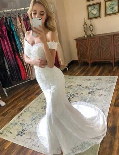 Vestido Novia Marfil Sirena Corset Delpilar Np 06